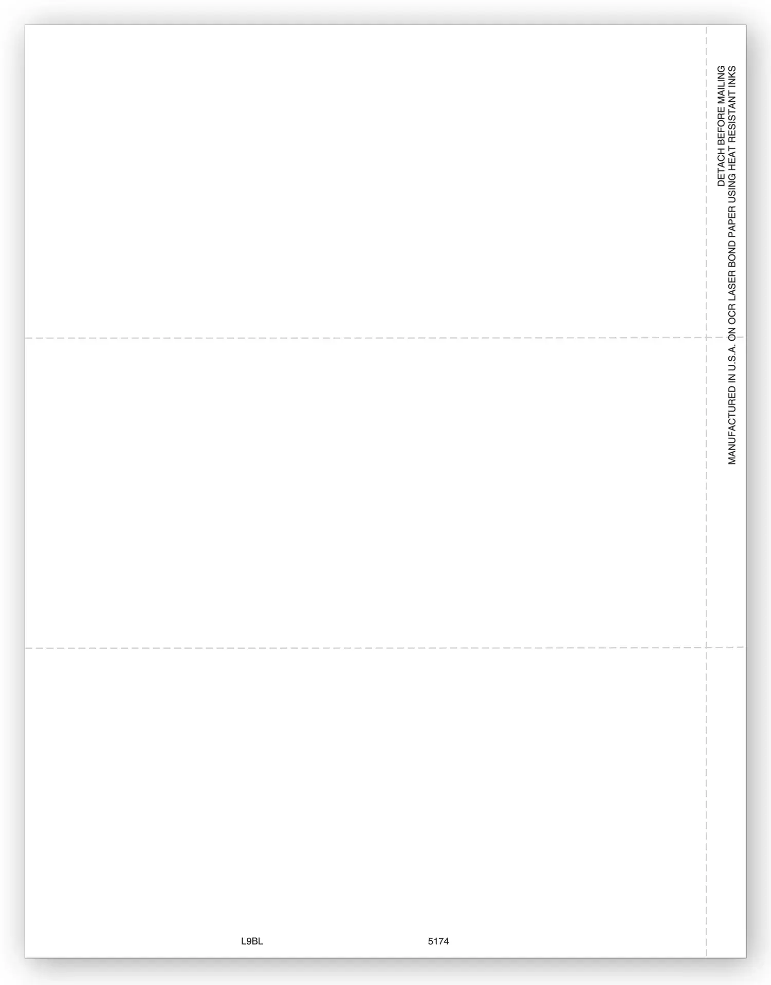 Blank 1099 Tax Forms, 3-Up