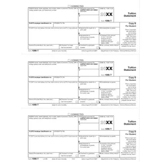 Laser 1098-T Form - Student Copy B, Tuition Statement