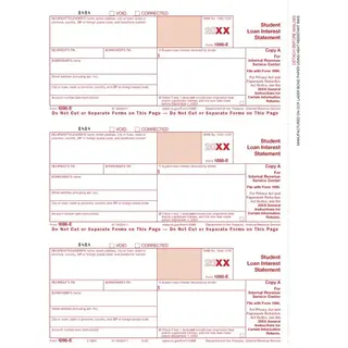 Laser 1098-E Tax Forms - Federal Copy A