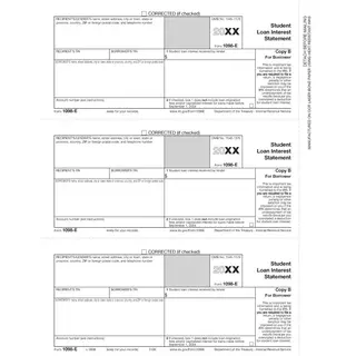 Laser 1098-E Tax Forms - Borrower Copy B