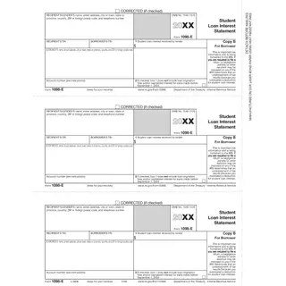 Laser 1098-E Tax Forms - Borrower Copy B