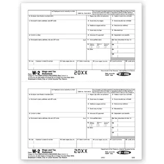 Laser W-2 Tax Forms - Employee Copy 2/Copy C