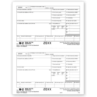 Laser W-2 Tax Forms - Employee Copy 1
