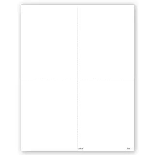 Blank Laser W-2 Tax Forms, 4-Up 