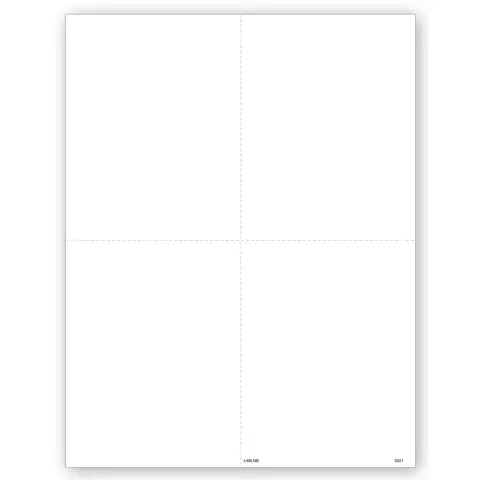 Blank Laser W-2 Tax Forms, 4-Up 