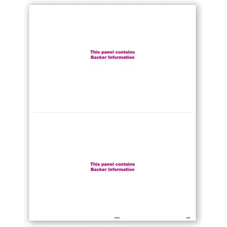 Blank Laser W-2 Tax Forms, 2-Up