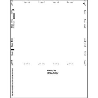 Blank 1099-MISC Tax Forms - Self-Mailer