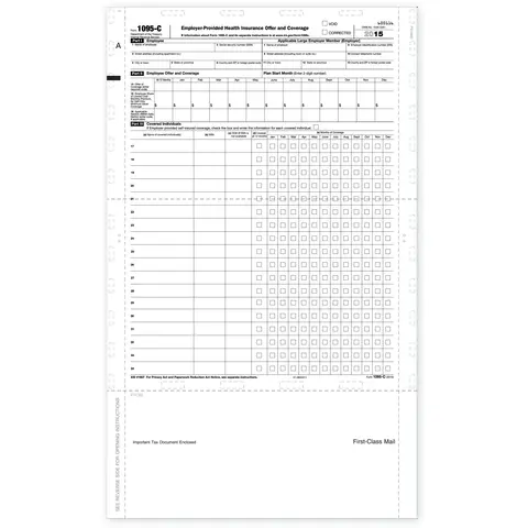 Pressure Seal 1095C Employer Provided Health Insurance