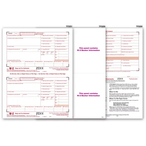 Laser W-2 Tax Forms - Traditional