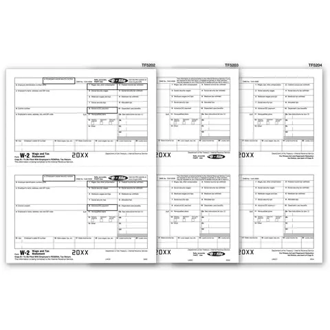 Laser W-2 Kit - Magnetic Media, 5-part, 50 Qty