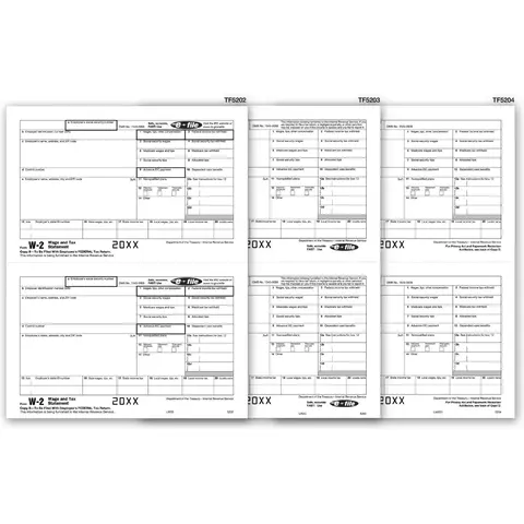 Laser W-2 Kit - Magnetic Media, 5-part, 50 Qty