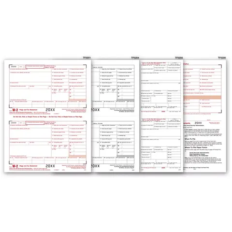 Laser W-2 Tax Forms Kit - Employee Copies