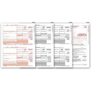 TF6107, Laser 1099-DIV Tax Forms Kit, 4-part - 50/Pkg