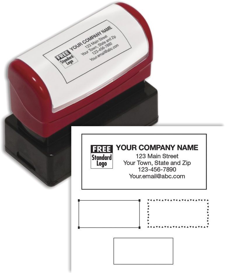 Pre-Inked Name & Address Stamp, Medium