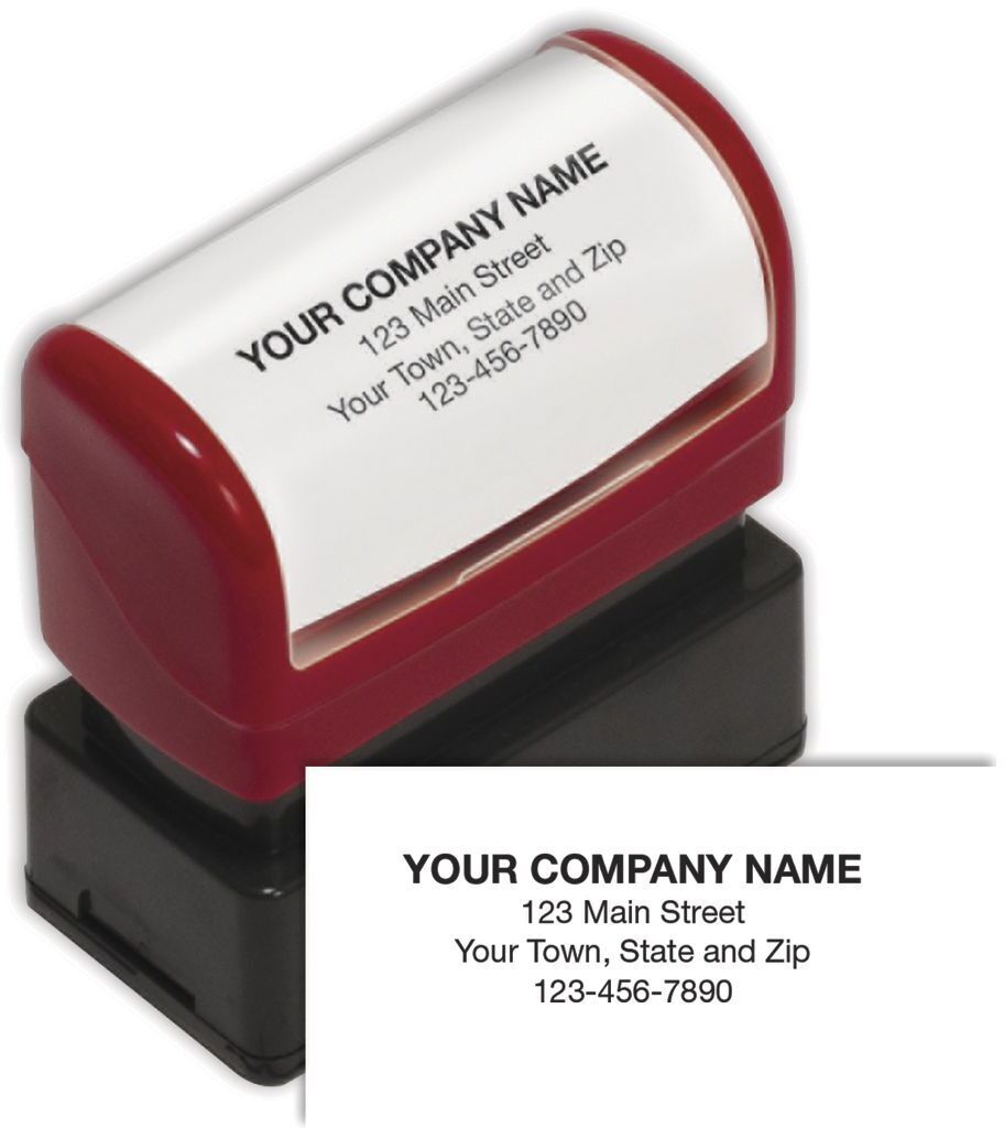 Address Stamps - Compact Pre-Inked Address Stamp