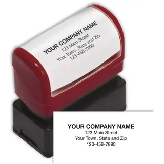 Compact Pre-Inked Address Stamp