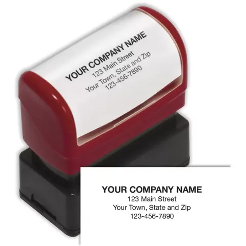 Compact Pre-Inked Address Stamp