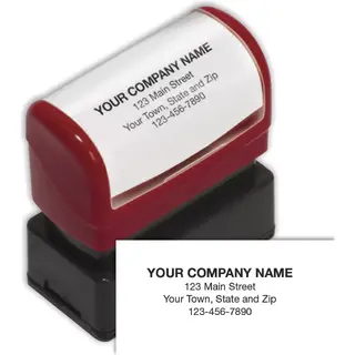 Compact Pre-Inked Address Stamp