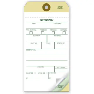 Self-Adhesive Inventory Tags