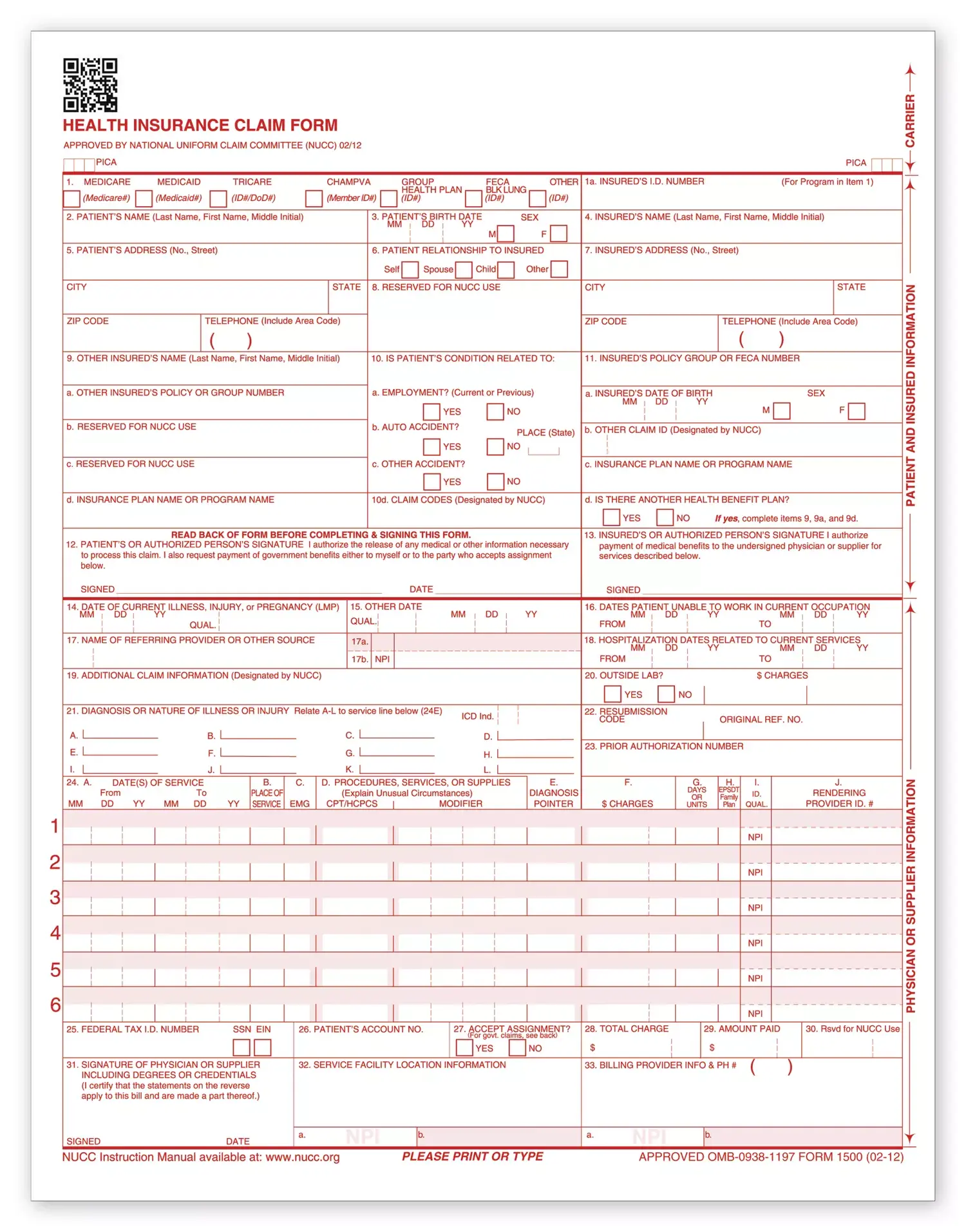 Insurance Claim Form