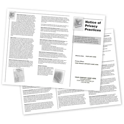 HIPAA Trifold Brochure