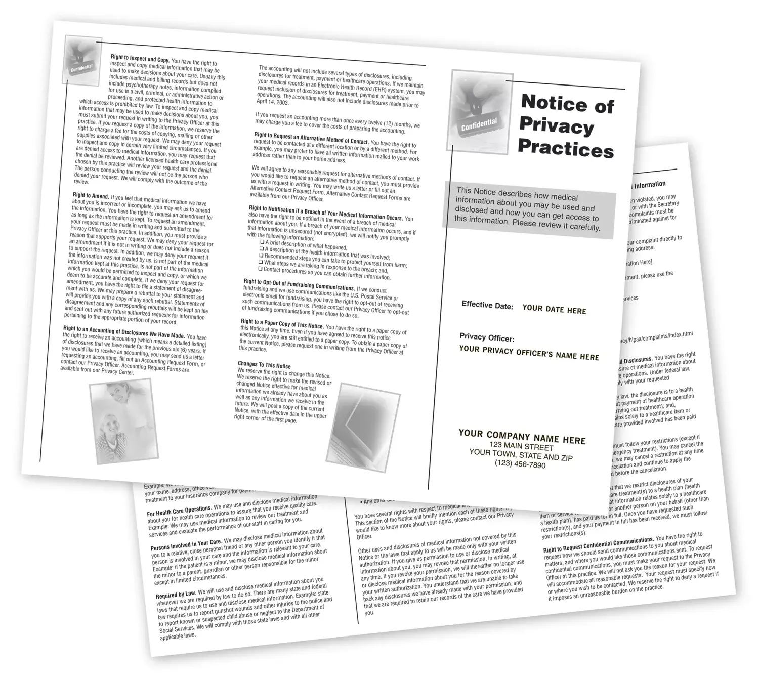 HIPAA Trifold Brochure