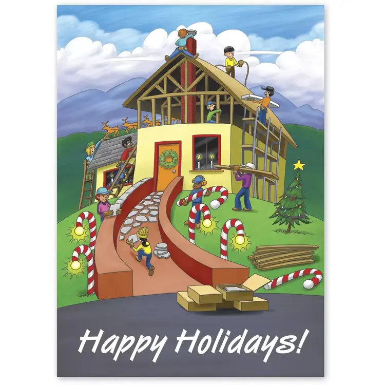 HL2511, Contractor Holiday Cards - Building Joy