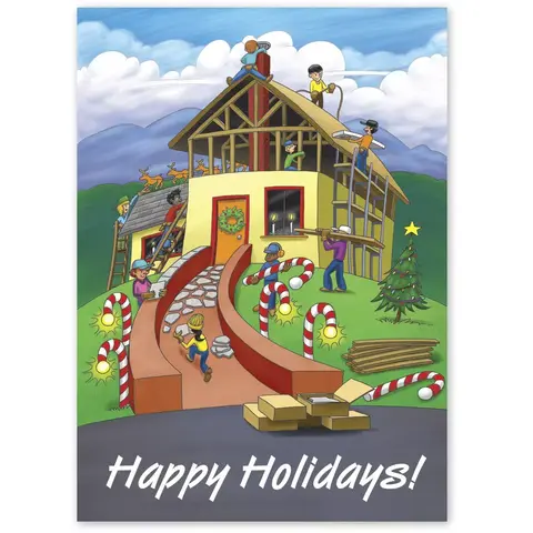 HL2511, Contractor Holiday Cards - Building Joy