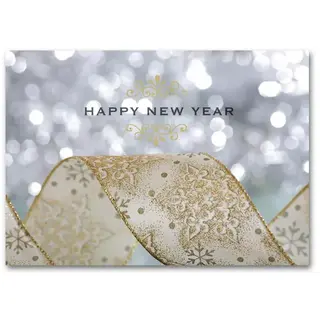 New Year Glitter Holiday Card 