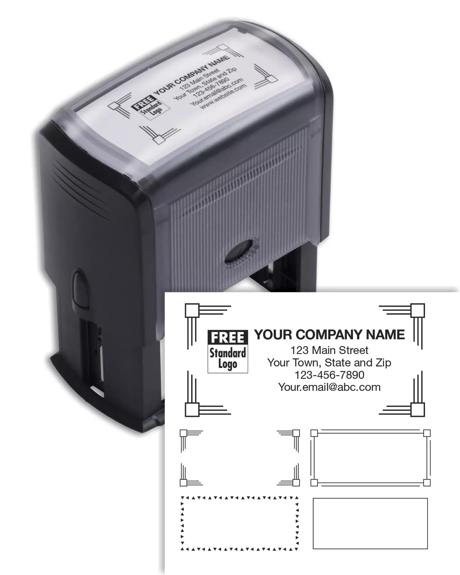 102169L, Name & Address Stamp