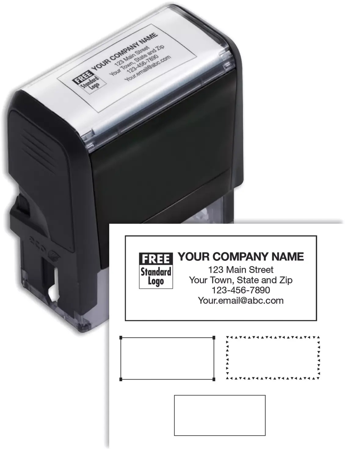 102169M, Name & Address Stamp