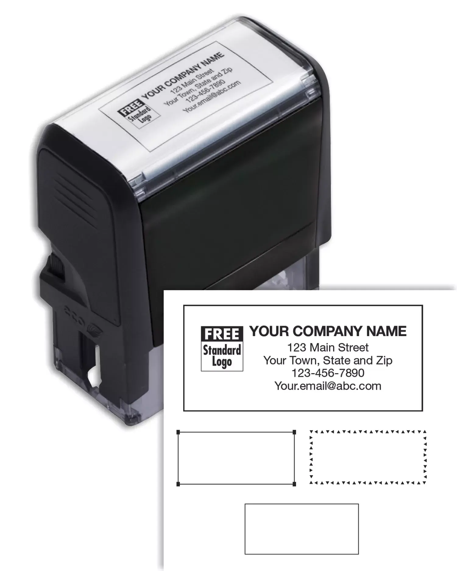 102169M, Name & Address Stamp