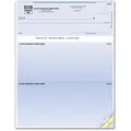 QuickBooks compatible laser business check with standard security features and top layout
