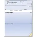 QuickBooks compatible laser business check with standard security features and top layout