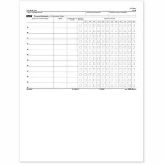 Laser 1095B ACA Continuation Sheet