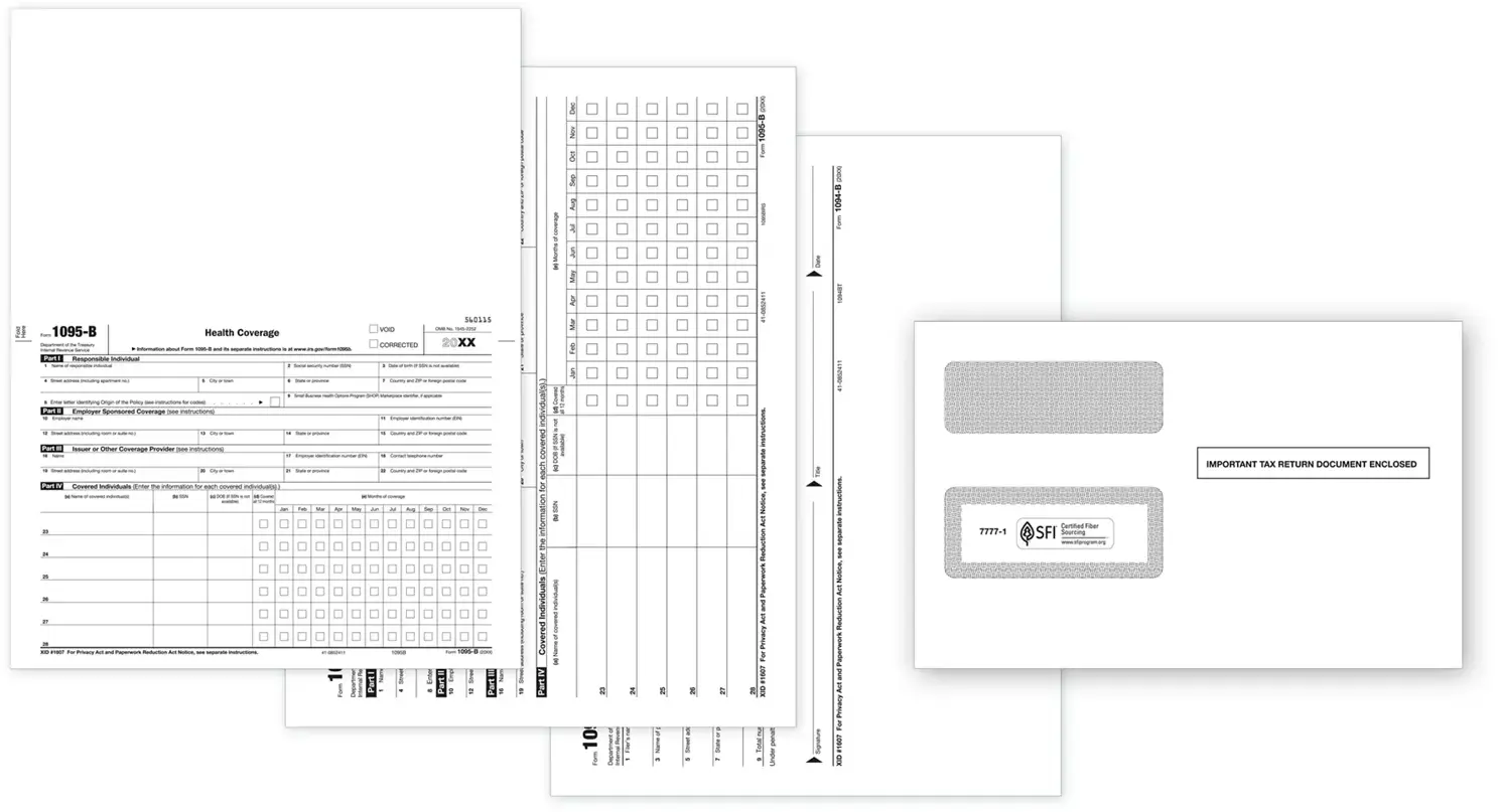 Laser 1095B ACA Set w/Envelopes