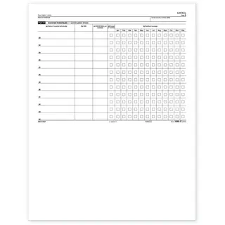 Laser 1095C ACA Continuation Sheet