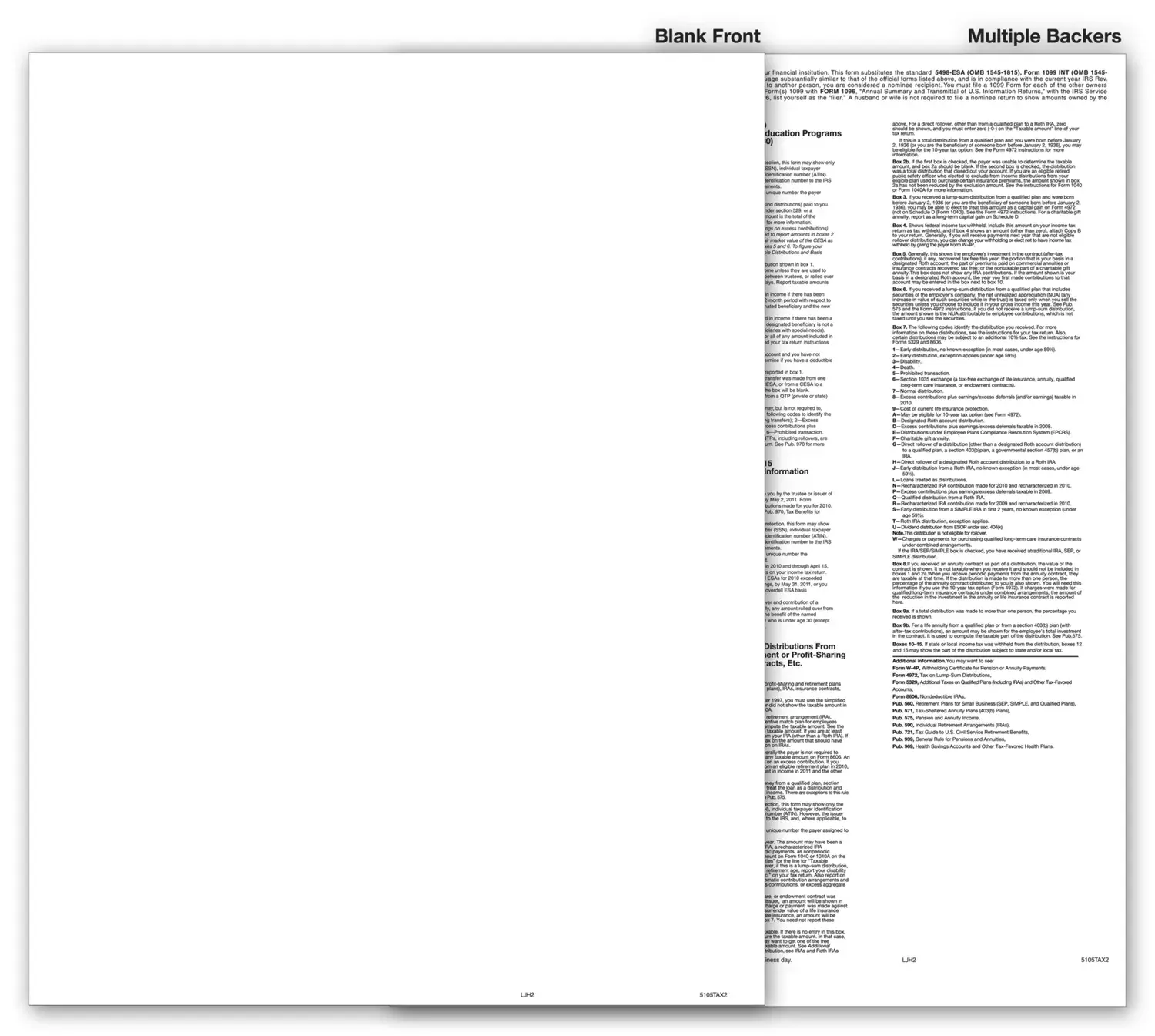 Blank Bulk 1099 Tax Forms