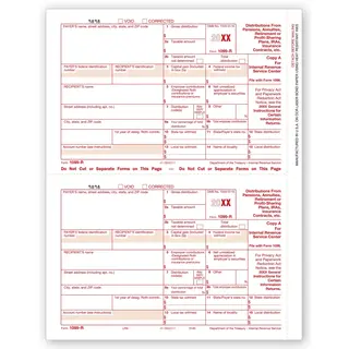 Laser Bulk 1099-R Tax Forms, Federal Copy A