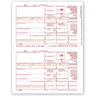Laser Bulk 1099-R Tax Forms, Federal Copy A