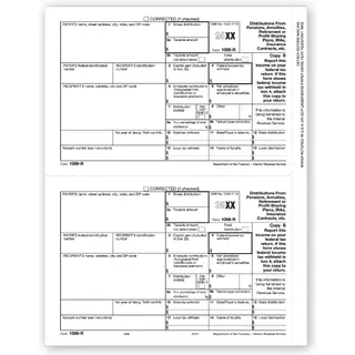 Laser Bulk 1099-R Tax Forms, Recipient Copy B