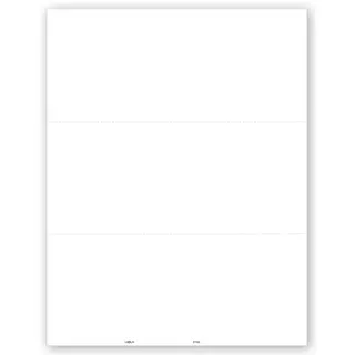 Blank Laser Bulk 1099 Tax Forms, 3-Up