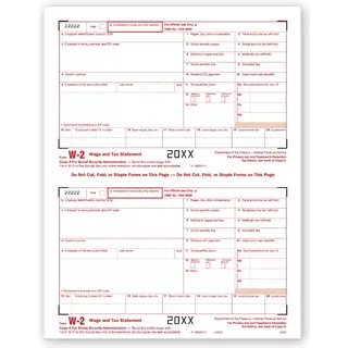 Bulk Laser W-2 Tax Forms - Federal Copy A