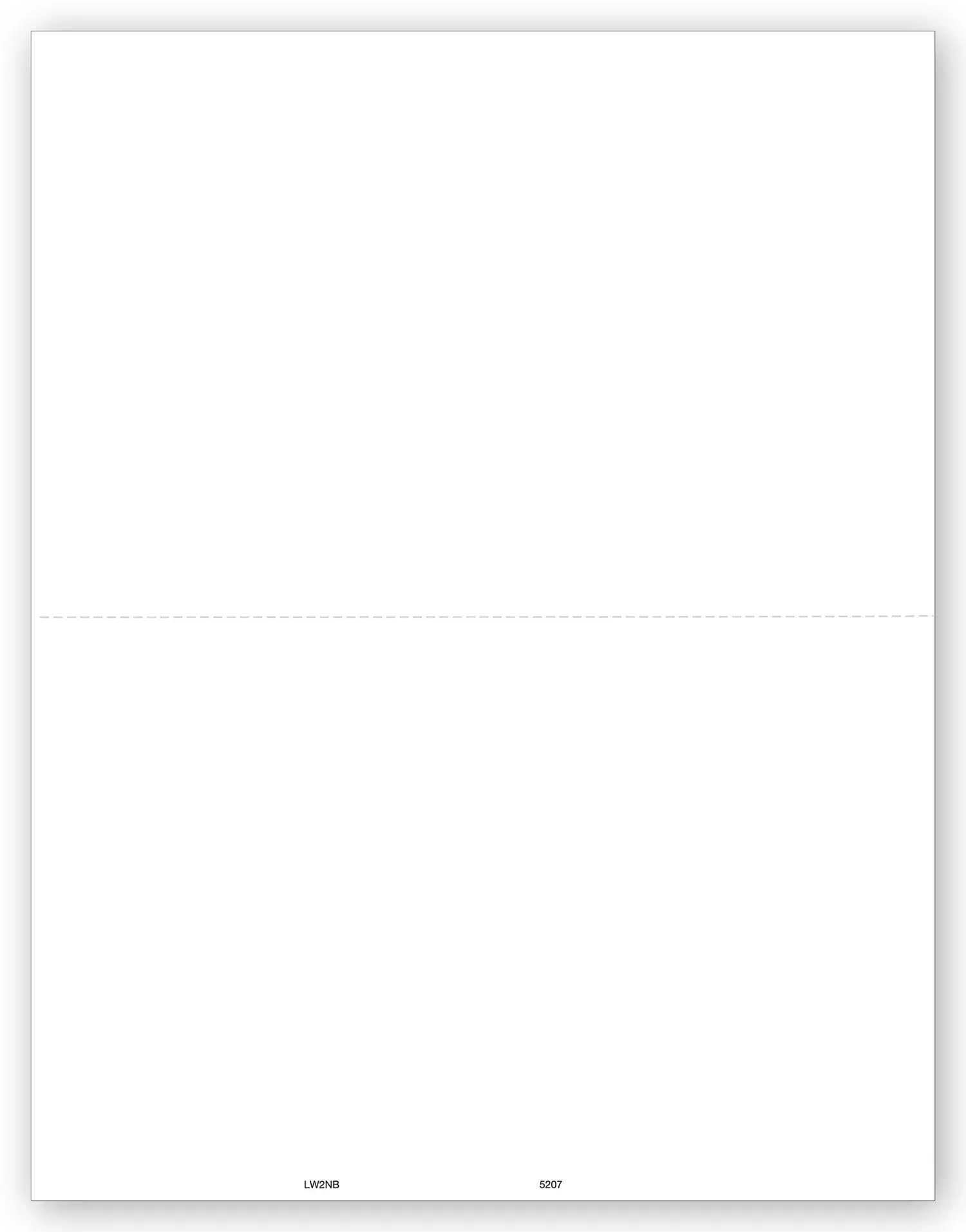 Blank Laser Bulk W-2 Tax Forms, 2-Up