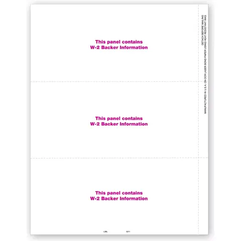 Blank Laser W-2 Bulk Tax Forms