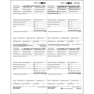 4-Up Laser W-2 Tax Forms - Employee W