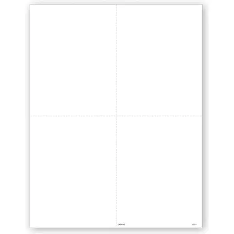 Bulk 4-Up Blank Laser W-2 Tax Forms, 