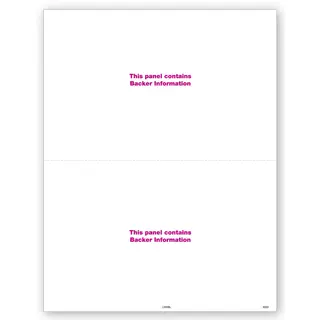 2-Up Blank Bulk Laser W-2 Tax Forms 