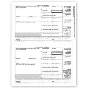 Laser W-2G Form - Copy B