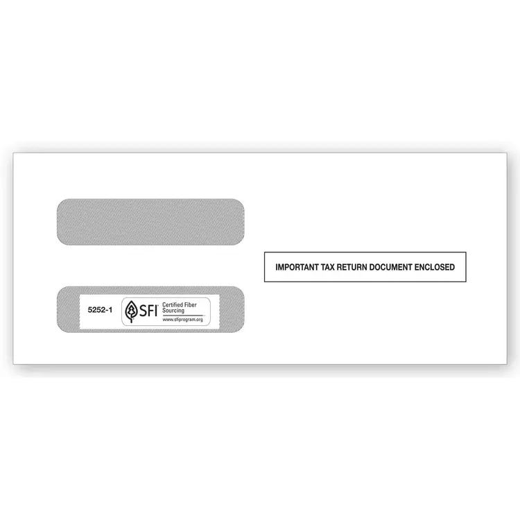 Two-Window Envelopes for 1099 Misc. 3-Up